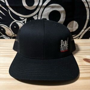 Run Everything Flag Nor Fail Limited Black Baseball Style Snap Back Hat